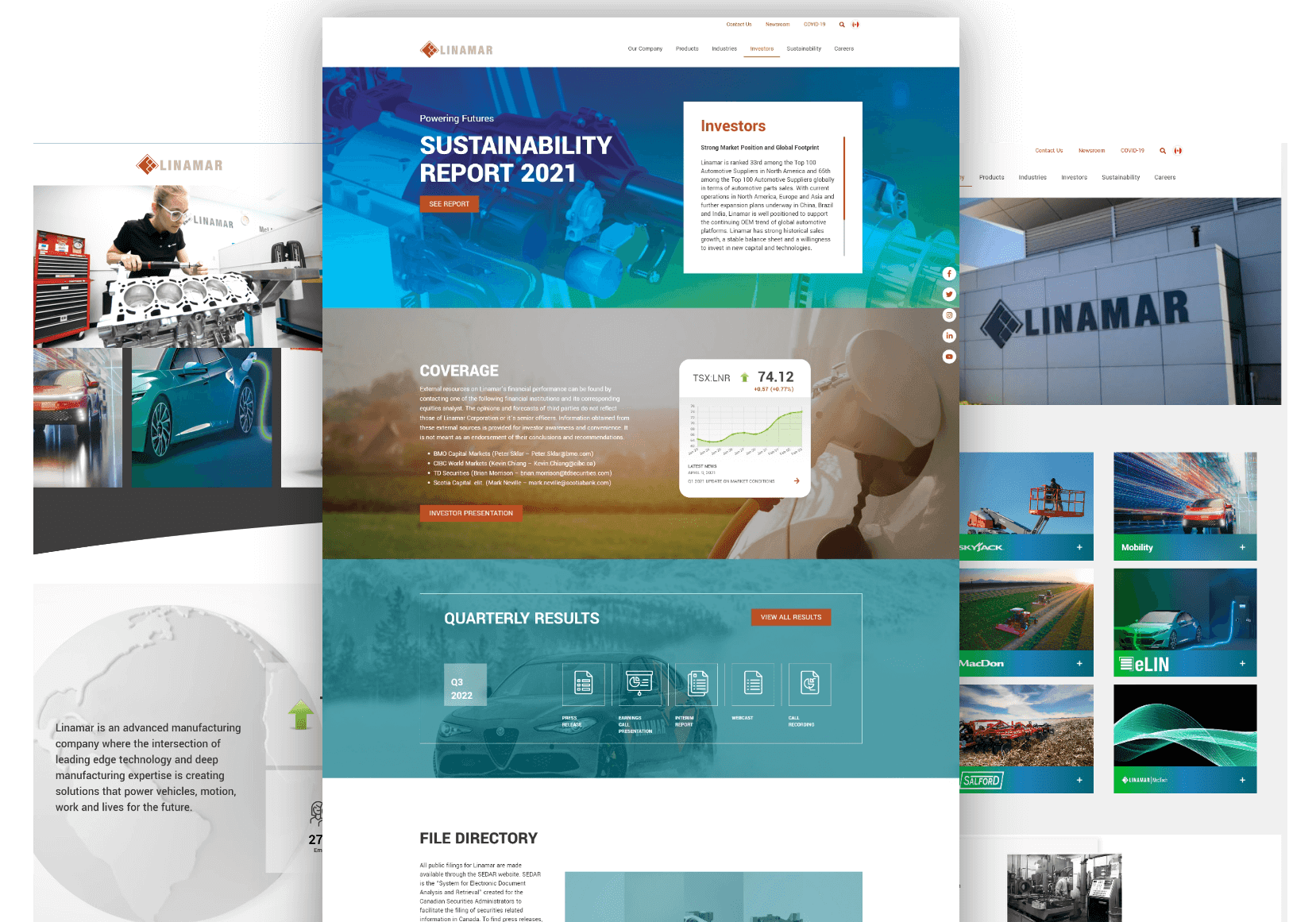 Enterprise CMS website built by Bwired