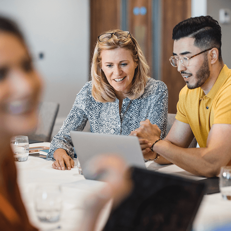 IT team planning with a client