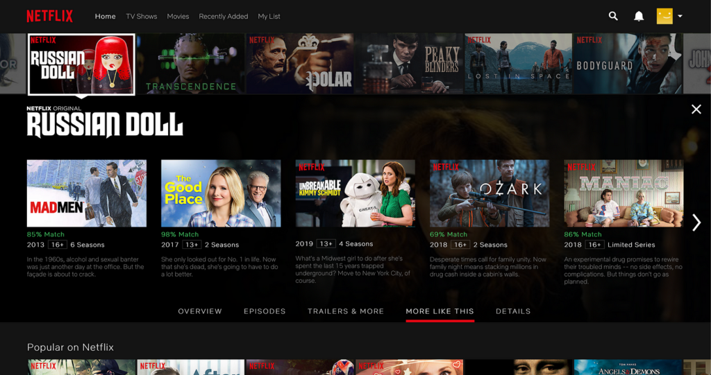 Netflix User Interface Design